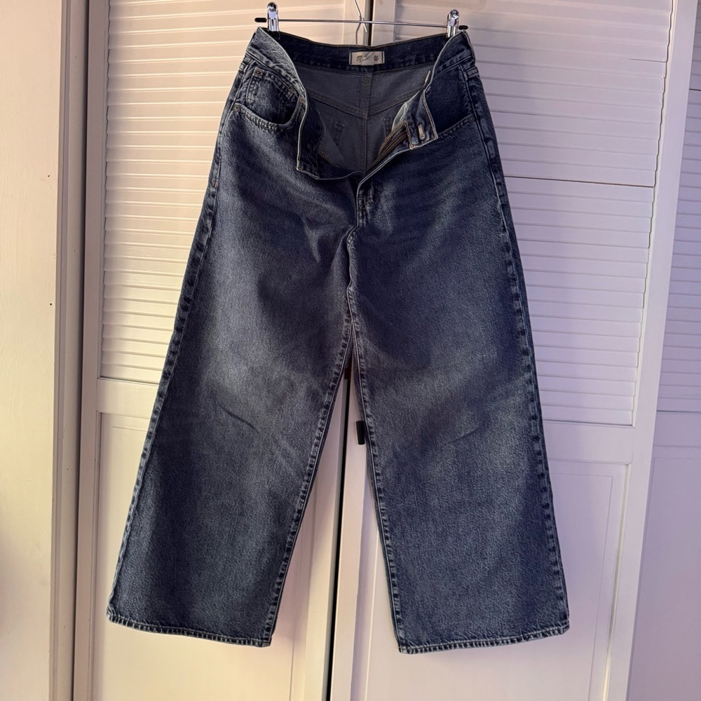 Madewell Dark Blue Wide Leg Jeans